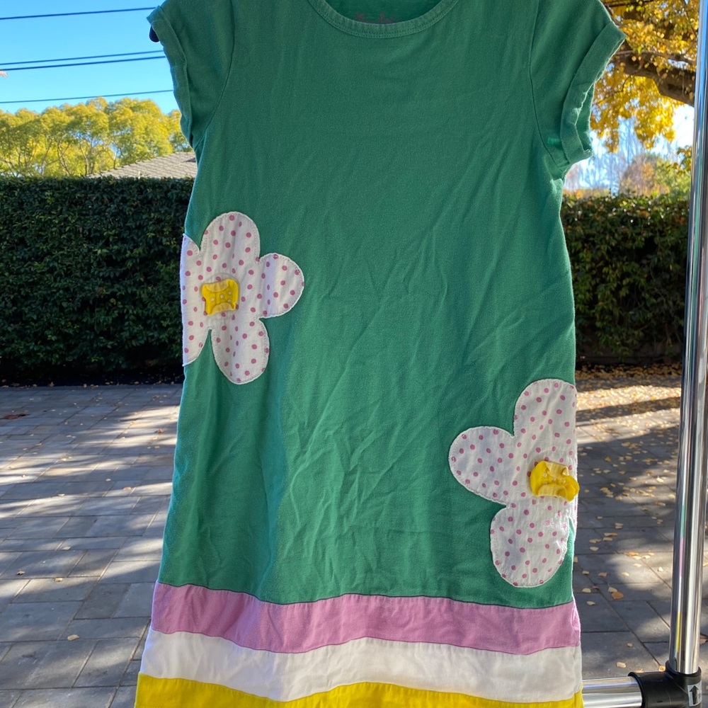 Mini Boden Flowers Appliqué Jersey Dress 11-12y